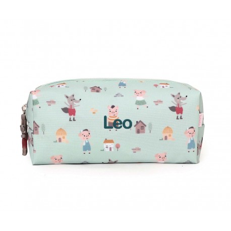 ESTUCHE ESCOLAR PERSONALIZABLE TUTETE - THE THREE LITTLE PIGS