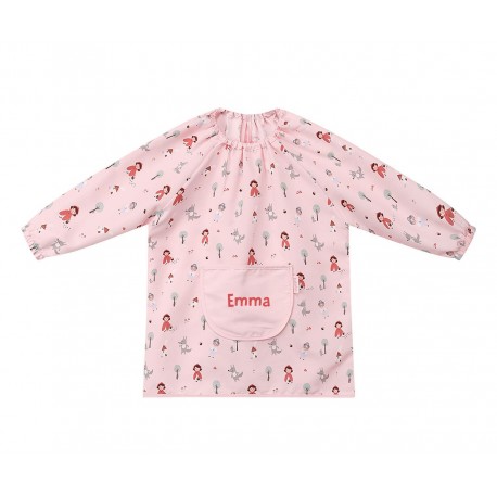 BABI INFANTIL IMPERMEABLE PERSONALIZABLE CON BOLSILLO CENTRAL TUTETE -  LITTLE RED