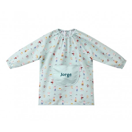 BABI INFANTIL IMPERMEABLE PERSONALIZABLE CON BOLSILLO CENTRAL TUTETE -  THREE LITTLE PIGS