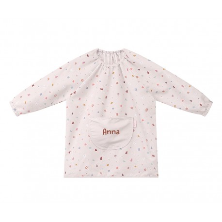 BABI INFANTIL IMPERMEABLE PERSONALIZABLE CON BOLSILLO CENTRAL TUTETE -  GEOMETRIC NATURE