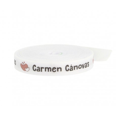 CINTA MARCA PRENDAS TERMOADHESIVA PERSONALIZADA PARA ROPA TUTETE - GEOMETRIC NATURE FLORES