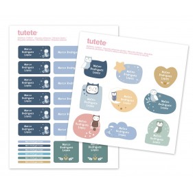 29 PEGATINAS PERSONALIZADAS PARA OBJETOS TUTETE - MAGICAL FOREST