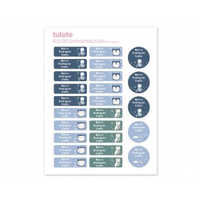 25 ETIQUETAS TERMOADHESIVAS PERSONALIZADAS PARA ROPA - MAGICAL FOREST