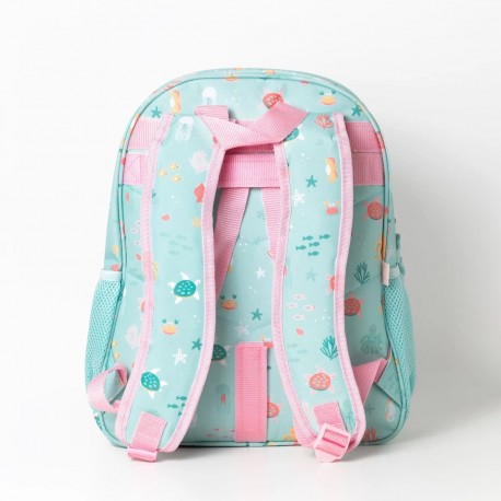MOCHILA INFANTIL PERSONALIZABLE RUBIO - MARINO TURQUESA ROSA
