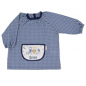 BABI INFANTIL PERSONALIZADO CON BOLSILLO CENTRAL VICHY TUTETE - MAGICAL FOREST