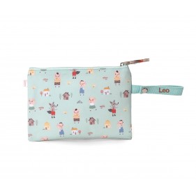 FUNDA PARA BOCADILLO PERSONALIZABLE IMPERMEABLE TUTETE - THE THREE LITTLE PIGS