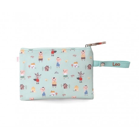 FUNDA PARA BOCADILLO PERSONALIZABLE IMPERMEABLE TUTETE - THE THREE LITTLE PIGS