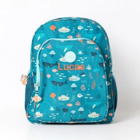 MOCHILA INFANTIL PERSONALIZABLE RUBIO - MARINO VERDE