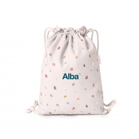 MOCHILA SACO DE TELA PERSONALIZABLE - GEOMETRIC NATURE