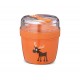 CAJA ALMUERZO CON TAPA REFRIGERANTE N'ICE CUP L NARANJA RENO - CARL OSCAR