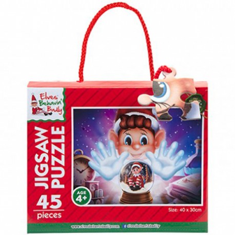 PUZZLE 45 PIEZAS 40 X  30 CMS  - ELVES BEHAVIN BADLY