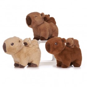 PELUCHE CAPIBARA KAWAII CON BEBÉ PERSONALIZABLE 25 CM (3 MODELOS SURTIDOS)