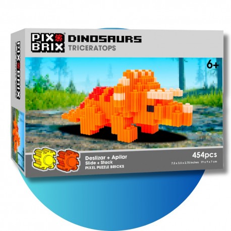 PIX BRIX PIXEL ART SET DINOSAURIO T-REX 397 PIEZAS