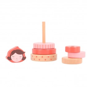 TORRE APILABLE BEBÉ PERSONALIZADA DATOS NACIMIENTO MONNËKA - LITTLE RED