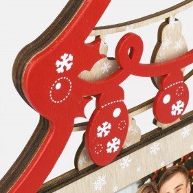 MARCO FOTOS ÁRBOL DE NAVIDAD PERSONALIZADO CON FOTO - ROJO