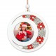 ADORNO COLGANTE NAVIDAD DE MADERA PERSONALIZABLE BOLA COPOS - WHITE