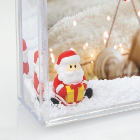 MARCO DE NIEVE DE NAVIDAD PERSONALIZADO CON FOTO - PAPÁ NOEL