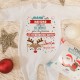 PIJAMA NAVIDAD PERSONALIZADO "MAMÁ, NAVIDAD EN TU TRIPITA" -  Manga Larga