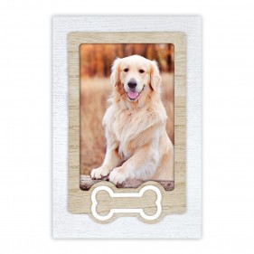 MARCO FOTOS MASCOTAS VERTICAL PERSONALIZADO CON FOTO HUESO - OSSO