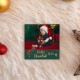 IMÁN MADERA PERSONALIZABLE CON FOTO NAVIDAD 10 X 10 CM - FELIZ NAVIDAD