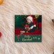 IMÁN MADERA PERSONALIZABLE CON FOTO NAVIDAD 10 X 10 CM - FELIZ NAVIDAD