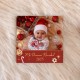 IMÁN MADERA PERSONALIZABLE CON FOTO NAVIDAD 10 X 10 CM - MI PRIMERA NAVIDAD