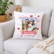 COJÍN PERSONALIZADO PAREJAS FOTO,NOMBRES Y FECHA "CORAZONES"
