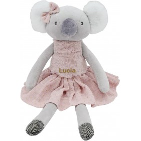 KOALA ATERCIOPELADO PERSONALIZABLE ROSA- CHICA