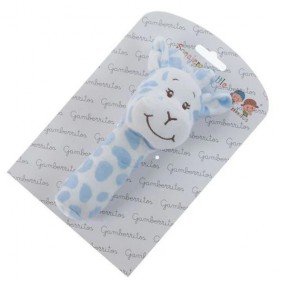 SONAJERO JIRAFA PERSONALIZADO CON NOMBRE - AZUL