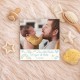 IMÁN MADERA PERSONALIZABLE CON FOTO 10 X 10 CM - FELIZ PRIMER DÍA DEL PADRE