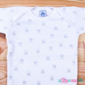 BODY C/AMERICANO PIRATAS BABIDÚ - GRIS