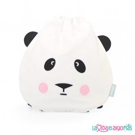 Mochila guardería personalizada para bebé modelo oso panda.