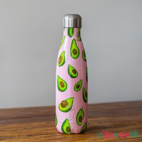 BOTELLA TÉRMICA ACERO INOXIDABLE CHILLY'S 500ML - AGUACATES