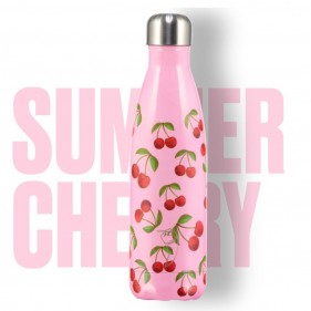 BOTELLA TÉRMICA ACERO INOXIDABLE CHILLY'S 500ML SUMMER - CHERRY
