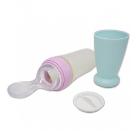 CUCHARA DISPENSADORA ALIMENTACIÓN PORTÁTIL NIKIDOM - AZUL