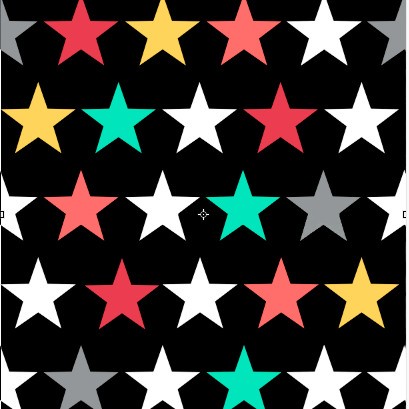 Fondo Negro Estrella Multicolor - 6