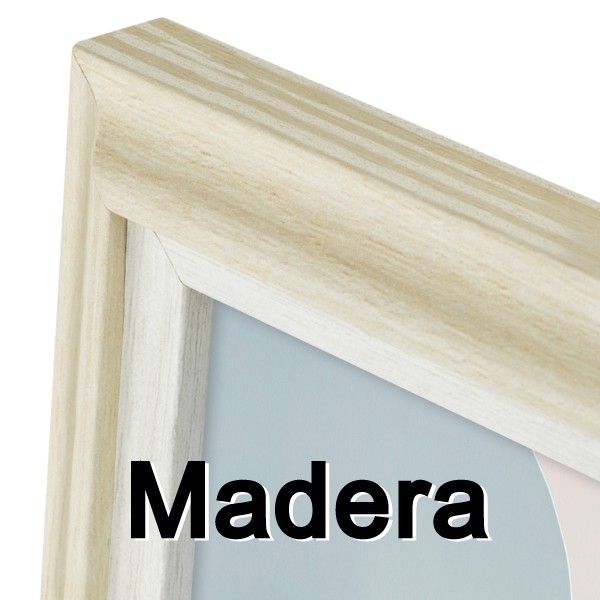 Madera Natural y Blanco
